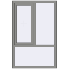 Ціноутворення Вікна 1000x1500 мм Altest Pony 375 RAL 9007 Grey aluminium з двох сторін
