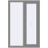 Ціноутворення Вікна 1000x1500 мм Altest Pony 375 RAL 9007 Grey aluminium з двох сторін