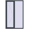 Ціноутворення Вікна 1200x1900 мм REHAU Euro 70 ANTHRACITE_GREY_STRUKTURAL з двох сторін