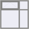 Ціноутворення Вікна 1500x1500 мм Altest Pony 375 RAL 9007 Grey aluminium з двох сторін