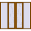 Ціноутворення Вікна 2000x1800 мм REHAU Euro 60 GOLDEN OAK з двох сторін