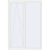 Ціноутворення Вікна 1500x2200 мм Altest Pony 375 RAL 9016 Traffic white з двох сторін
