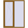 Ціноутворення Вікна 1350x1750 мм REHAU Brillant-Design LIGHT_OAK з двох сторін