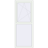 Ціноутворення Вікна 770x2010 мм REHAU Brillant-Design Білий (RAL 9016) з двох сторін