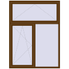 Ціноутворення Вікна 1500x2000 мм REHAU Euro 70 WALNUT ззовні