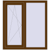 Ціноутворення Вікна 1000x1100 мм REHAU Euro 60 WALNUT ззовні