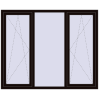 Ціноутворення Вікна 1900x1550 мм REHAU Euro 70 BLACK_BROWN з двох сторін
