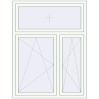 Ціноутворення Вікна 1300x1700 мм REHAU Euro 70 Білий (RAL 9016) з двох сторін