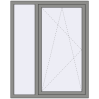 Ціноутворення Вікна 1200x1500 мм Altest Pony 375 RAL 9007 Grey aluminium з двох сторін