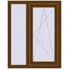 Ціноутворення Вікна 800x1010 мм REHAU Euro 60 WALNUT з двох сторін