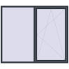 Ціноутворення Вікна 2000x1700 мм REHAU SYNEGO MD ANTHRACITE_GREY_STRUKTURAL з двох сторін