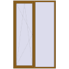 Ціноутворення Вікна 1500x2400 мм REHAU Euro 70 LIGHT_OAK з двох сторін