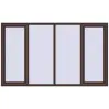 Ціноутворення Вікна 2450x1450 мм Altest Pony 375 RAL 8017 Chocolate brown з двох сторін