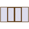 Ціноутворення Вікна 3000x1600 мм REHAU Euro 60 WALNUT з двох сторін