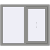 Ціноутворення Вікна 1200x1000 мм Altest Pony 375 RAL 9007 Grey aluminium з двох сторін