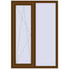 Ціноутворення Вікна 1005x1450 мм REHAU Euro 60 WALNUT з двох сторін