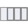 Ціноутворення Вікна 2400x1200 мм Altest Pony 375 RAL 9007 Grey aluminium з двох сторін