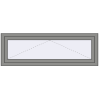 Ціноутворення Вікна 1500x500 мм Altest Pony 375 RAL 9007 Grey aluminium з двох сторін