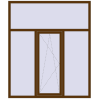 Ціноутворення Вікна 1700x2000 мм REHAU Brillant-Design WALNUT з двох сторін