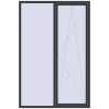 Ціноутворення Вікна 1600x2400 мм REHAU Euro 70 ANTHRACITE_GREY_STRUKTURAL з двох сторін