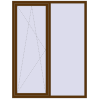 Ціноутворення Вікна 1500x1950 мм REHAU Euro 70 WALNUT ззовні