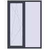 Ціноутворення Вікна 1250x1750 мм REHAU Euro 70 ANTHRACITE_GREY_STRUKTURAL з двох сторін