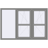 Ціноутворення Вікна 1800x1200 мм Altest Pony 375 RAL 9007 Grey aluminium з двох сторін