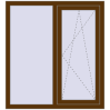 Ціноутворення Вікна 1100x1200 мм REHAU Euro 60 WALNUT ззовні