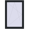 Ціноутворення Вікна 1000x1500 мм REHAU Euro 60 BLACK_COOL_110L-2 з двох сторін