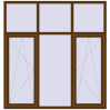 Ціноутворення Вікна 1900x2000 мм REHAU Euro 60 WALNUT з двох сторін