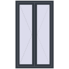 Ціноутворення Вікна 940x1670 мм REHAU Euro 70 ANTHRACITE_GREY_STRUKTURAL з двох сторін