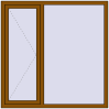 Ціноутворення Вікна 1460x1460 мм REHAU Euro 70 GOLDEN OAK з двох сторін
