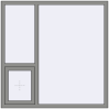 Ціноутворення Вікна 1500x1500 мм Altest Pony 375 RAL 9007 Grey aluminium з двох сторін