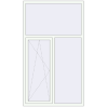 Ціноутворення Вікна 1250x2170 мм REHAU Brillant-Design Білий (RAL 9016) з двох сторін