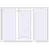 Ціноутворення Вікна 2005x1400 мм REHAU Brillant-Design Білий (RAL 9016) з двох сторін