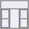Ціноутворення Вікна 1800x1800 мм Altest Pony 375 RAL 9007 Grey aluminium з двох сторін