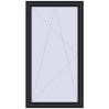 Ціноутворення Вікна 1000x1850 мм REHAU Euro 60 BLACK_ULTI-MATT ззовні