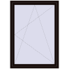Ціноутворення Вікна 1245x1595 мм REHAU Euro 70 BLACK_BROWN з двох сторін