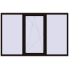 Ціноутворення Вікна 2200x1400 мм REHAU Euro 60 BLACK_BROWN з двох сторін