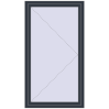 Ціноутворення Вікна 1000x1800 мм REHAU Euro 70 ANTHRACITE_GREY_STRUKTURAL з двох сторін