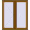 Ціноутворення Вікна 1300x1500 мм REHAU Euro 70 LIGHT_OAK з двох сторін