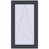 Ціноутворення Вікна 700x1250 мм REHAU Euro 70 ANTHRACITE_GREY_STRUKTURAL з двох сторін