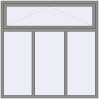 Ціноутворення Вікна 1800x1800 мм Altest Pony 375 RAL 9007 Grey aluminium з двох сторін