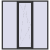 Ціноутворення Вікна 1900x2000 мм REHAU Euro 60 ANTHRACITE_GREY_GLATT з двох сторін