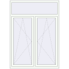 Ціноутворення Вікна 1350x1850 мм REHAU Brillant-Design Білий (RAL 9016) з двох сторін