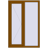 Ціноутворення Вікна 1000x1500 мм REHAU Euro 60 GOLDEN OAK з двох сторін