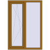Ціноутворення Вікна 1005x1450 мм REHAU Euro 60 LIGHT_OAK з двох сторін
