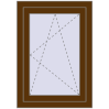 Ціноутворення Вікна 550x870 мм REHAU Euro 60 WALNUT з двох сторін