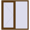 Ціноутворення Вікна 1300x1400 мм REHAU Euro 70 WALNUT з двох сторін