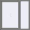Ціноутворення Вікна 1500x1500 мм Altest Pony 375 RAL 9007 Grey aluminium з двох сторін